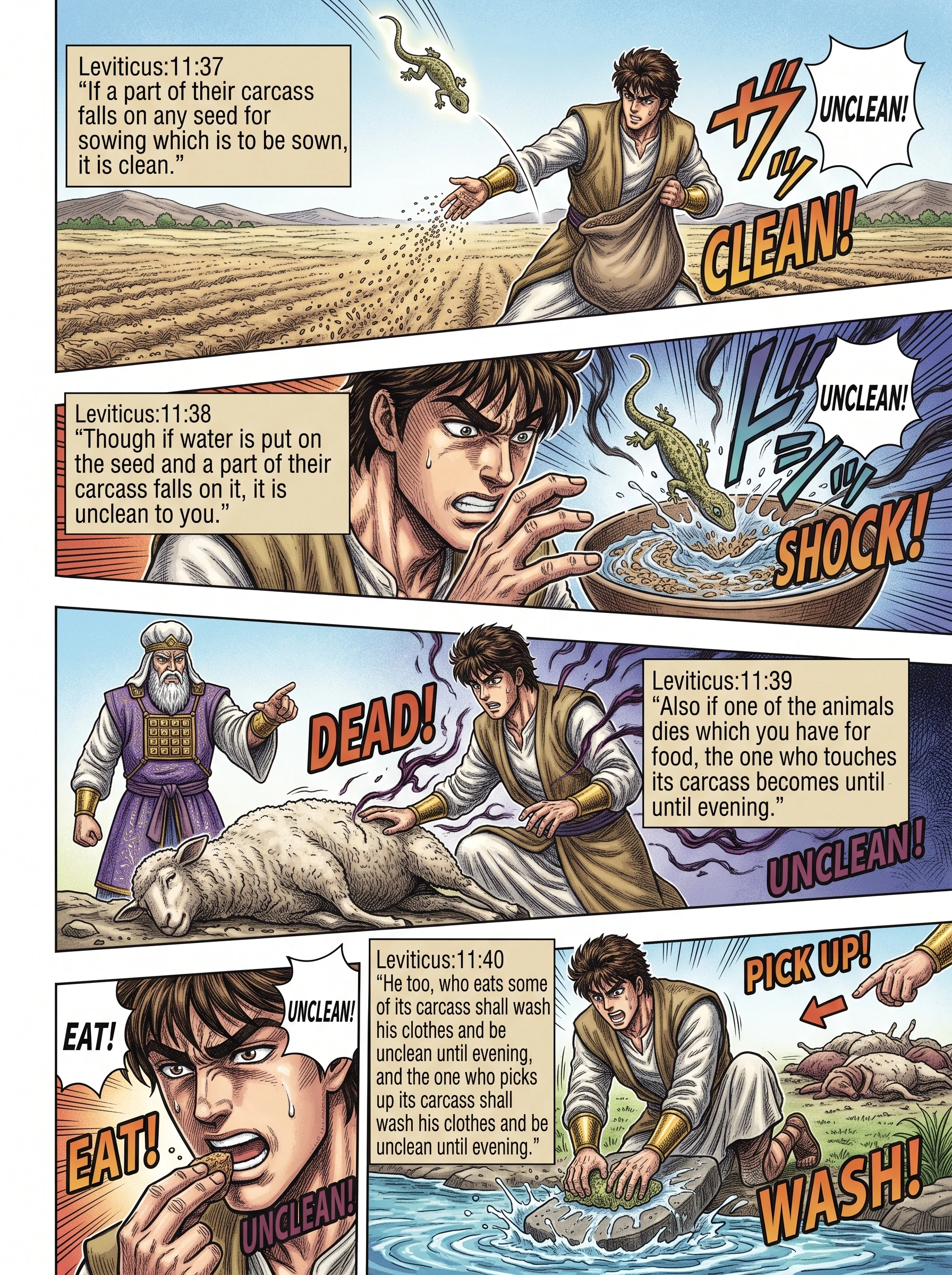 Leviticus 11 illustration: Seed, Water, and a Clean Spring