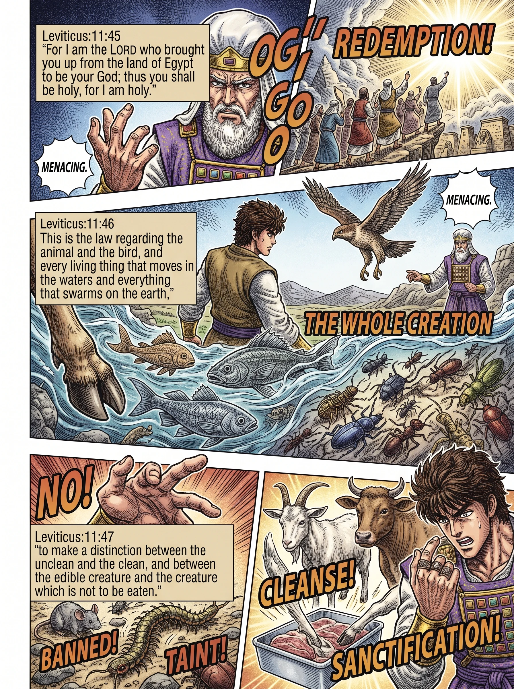 Leviticus 11 illustration: The Law Distinguishing Clean From Unclean