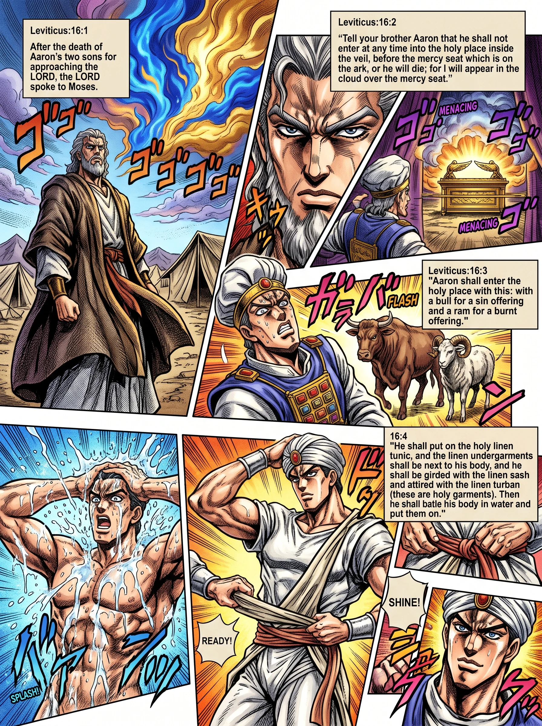 Leviticus 16 illustration: Aaron Warned Before Entering the Holy Place