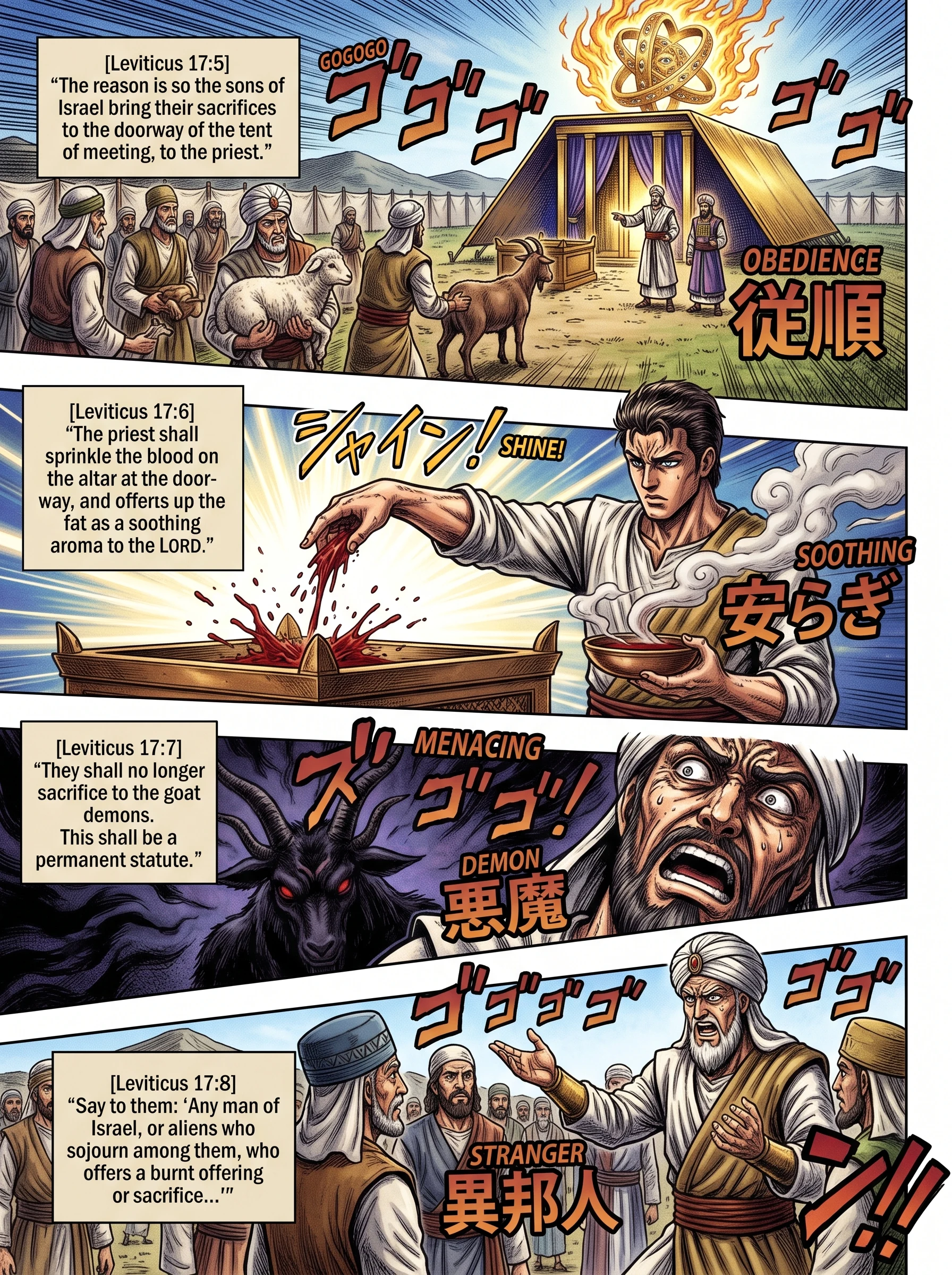 Leviticus 17 illustration: No More Sacrifices to Goat Demons