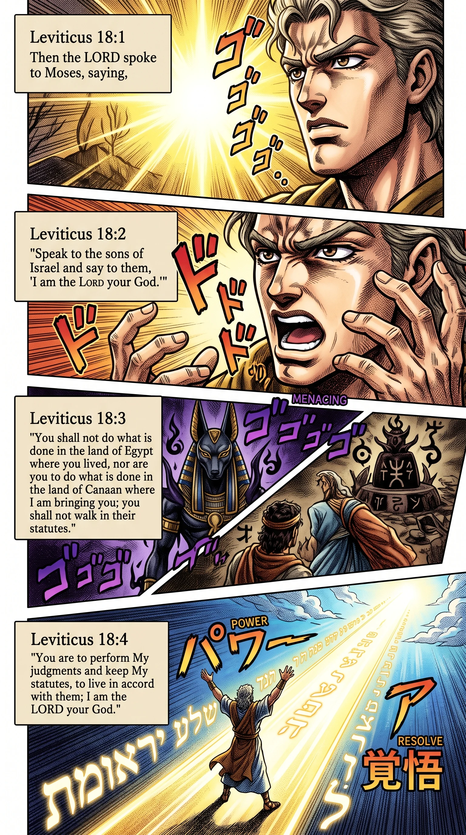 Leviticus 18 illustration: Statutes Against the Customs of Egypt and Canaan