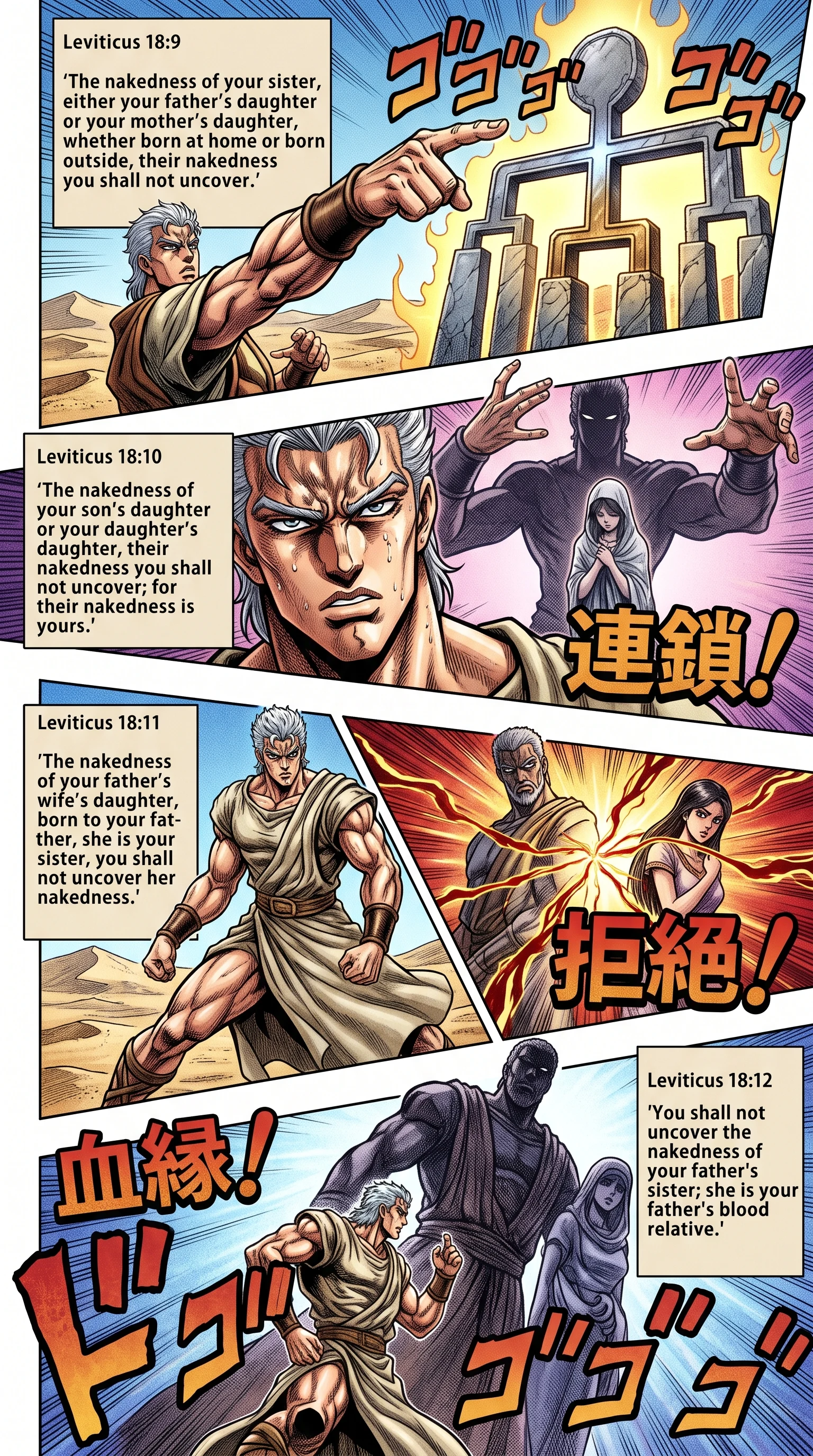 Leviticus 18 illustration: Nakedness of Sisters and Granddaughters Forbidden