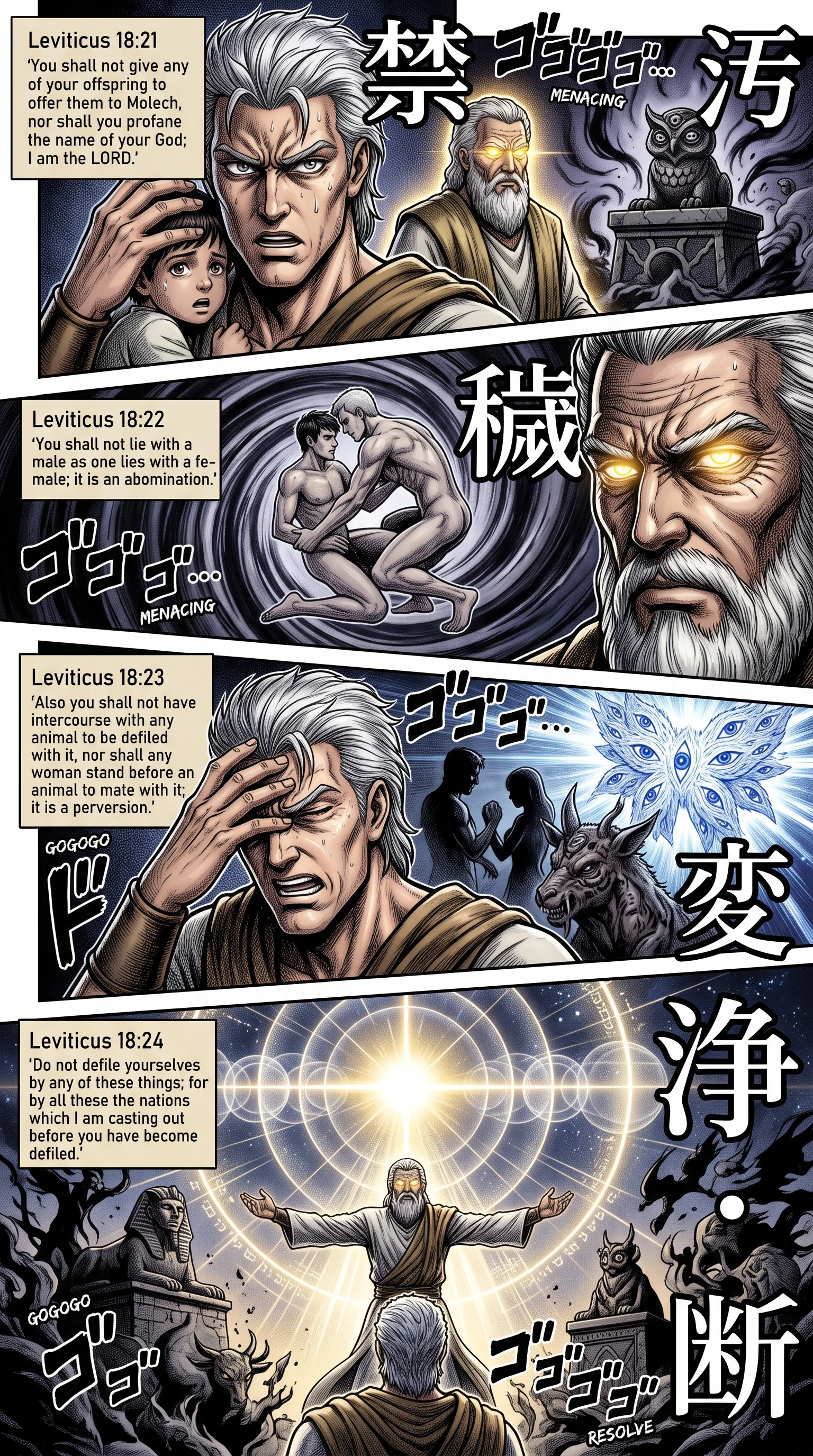 Leviticus 18 illustration: Molech, Same-Sex Relations, and Bestiality Forbidden