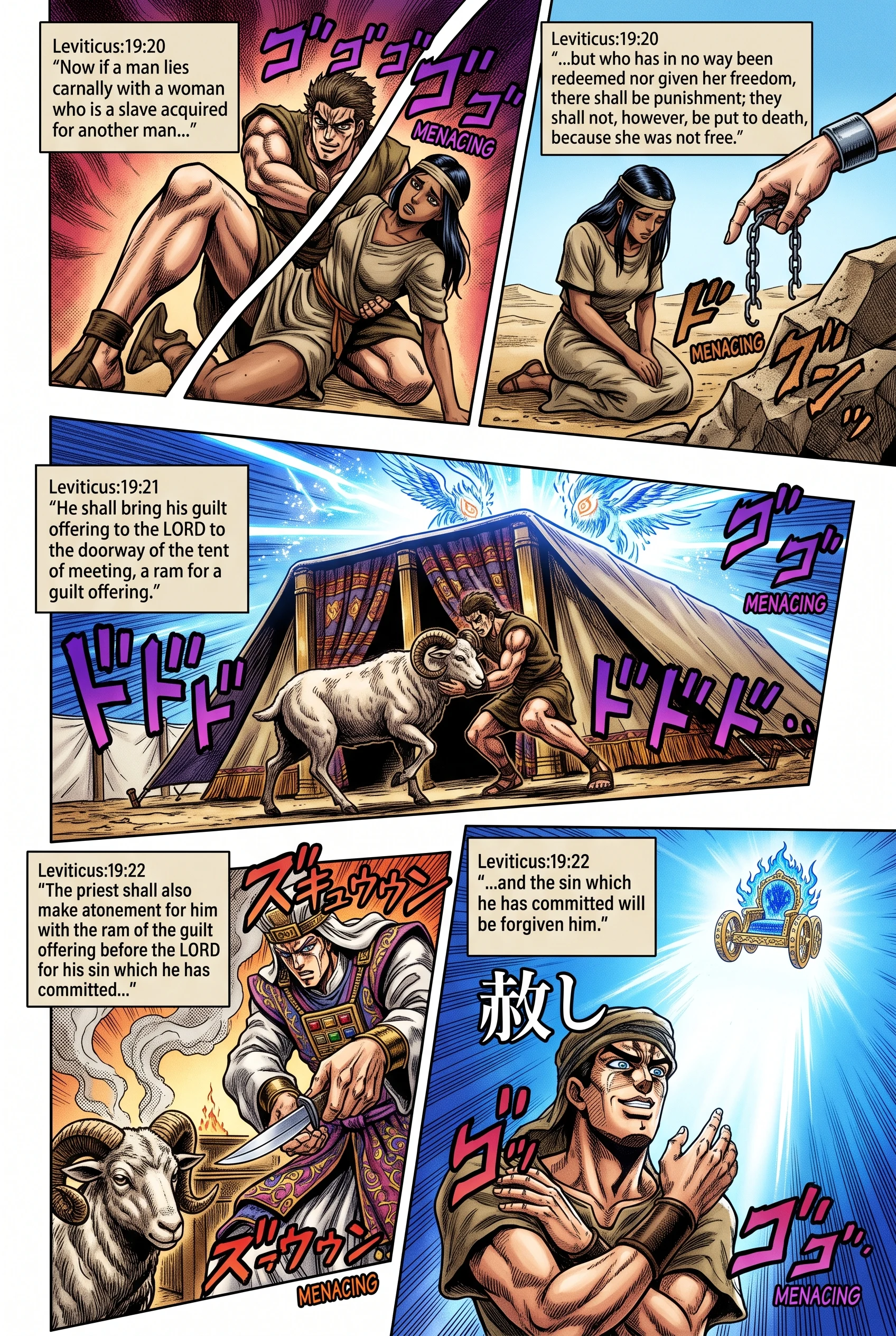 Leviticus 19 illustration: A Slave Woman's Case and the Guilt Offering