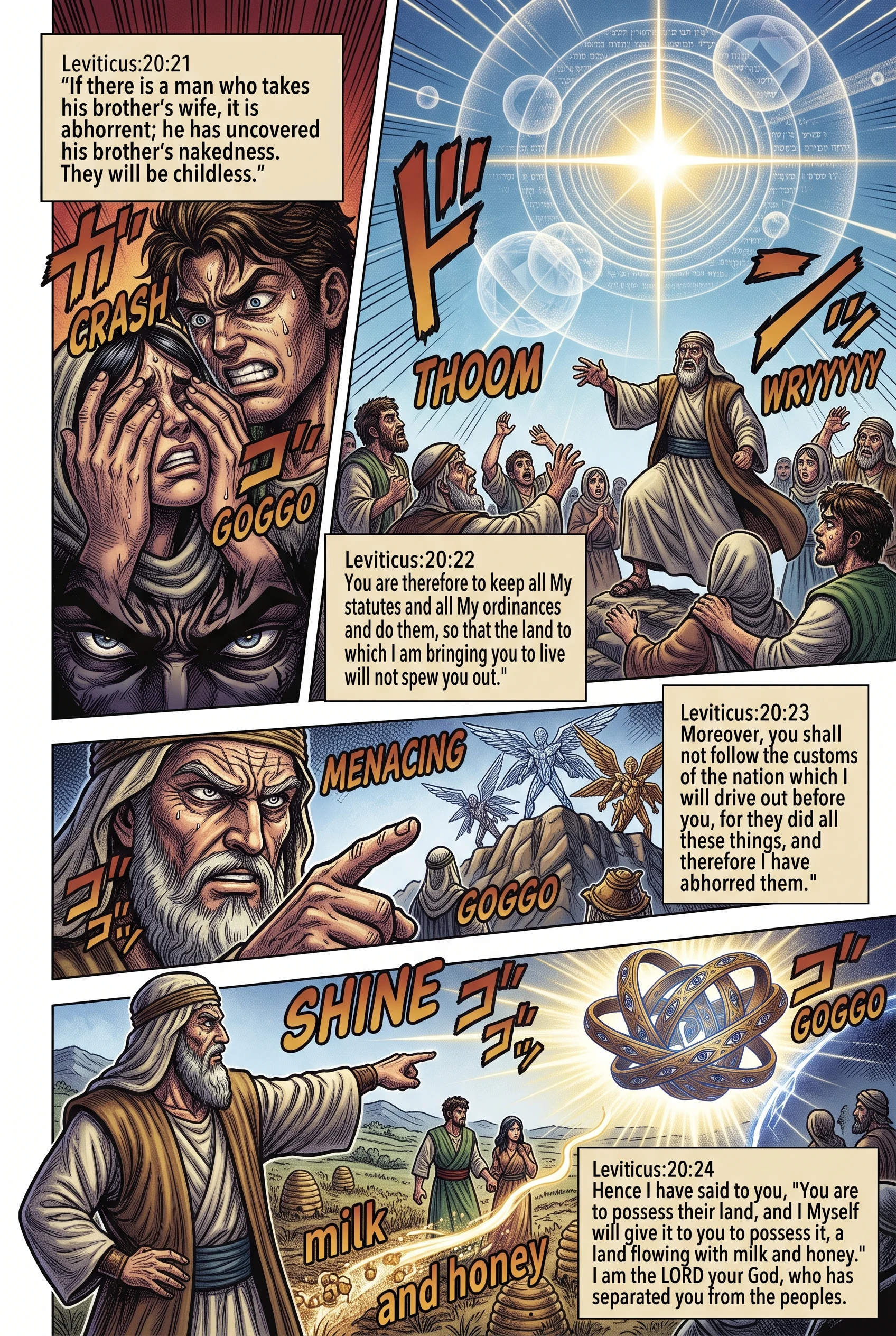 Leviticus 20 illustration: A Brother's Wife Forbidden; Possess the Promised Land