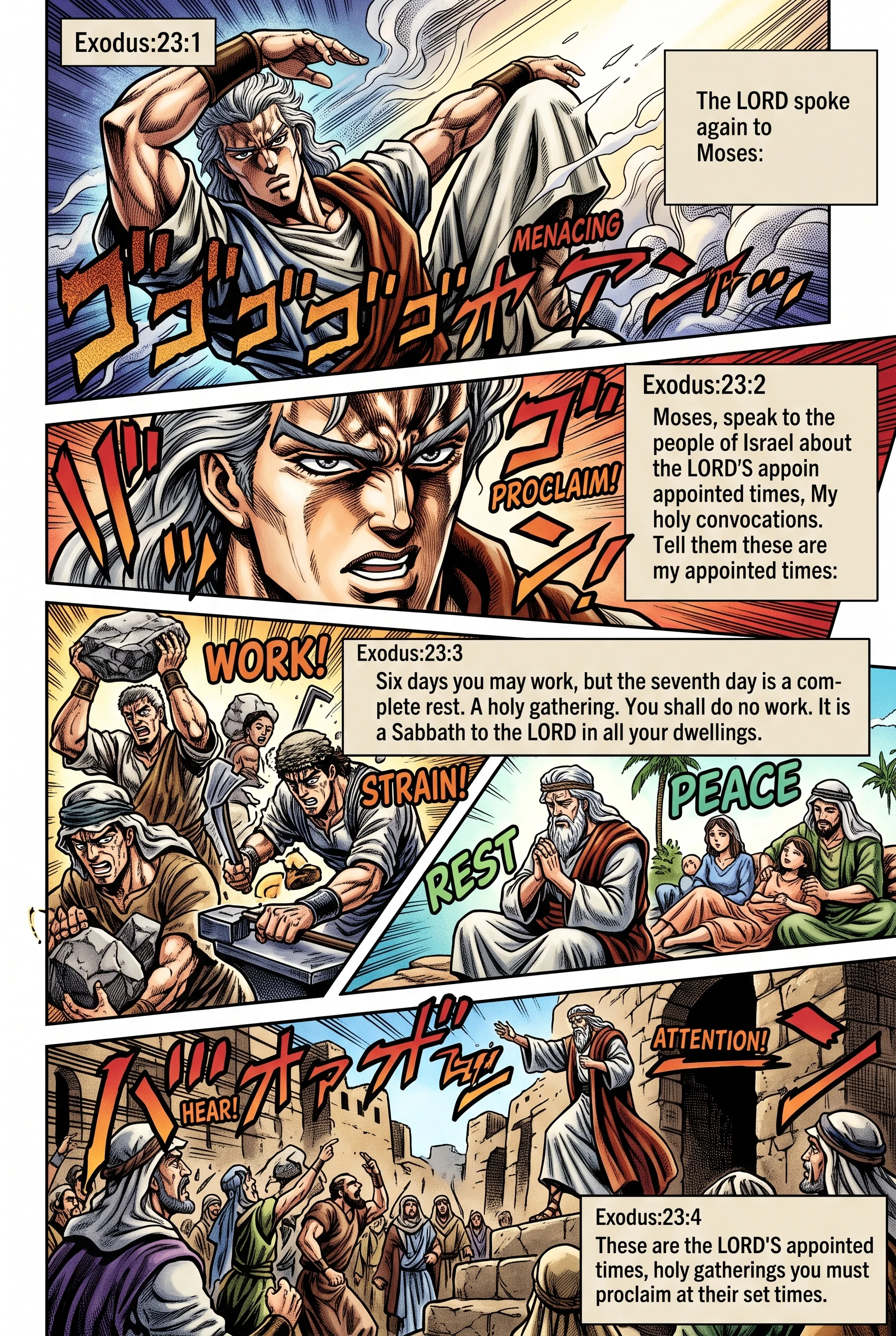 Leviticus 23 illustration: The Lord's Appointed Feasts; the Weekly Sabbath