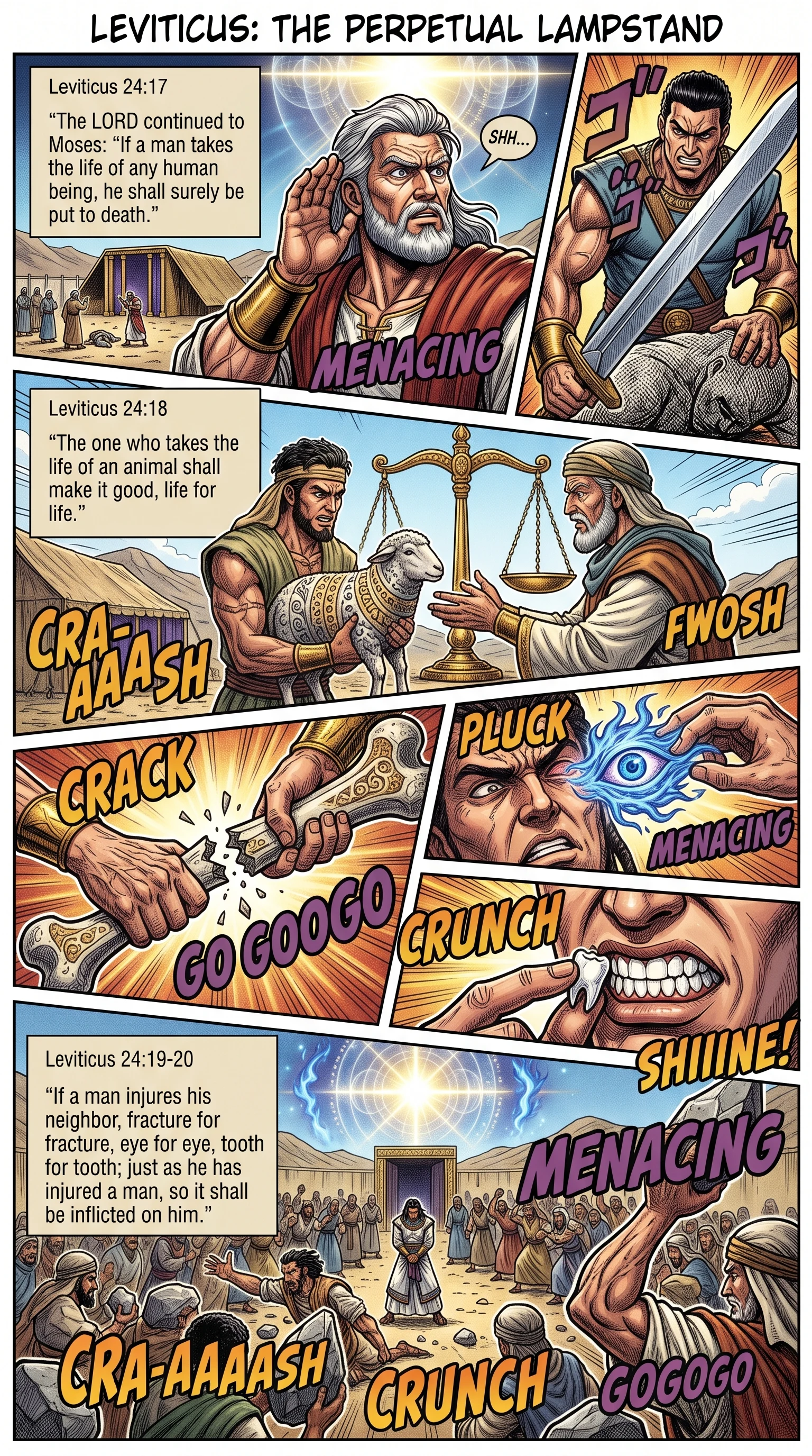 Leviticus 24 illustration: Life for Life: the Law of Retaliation