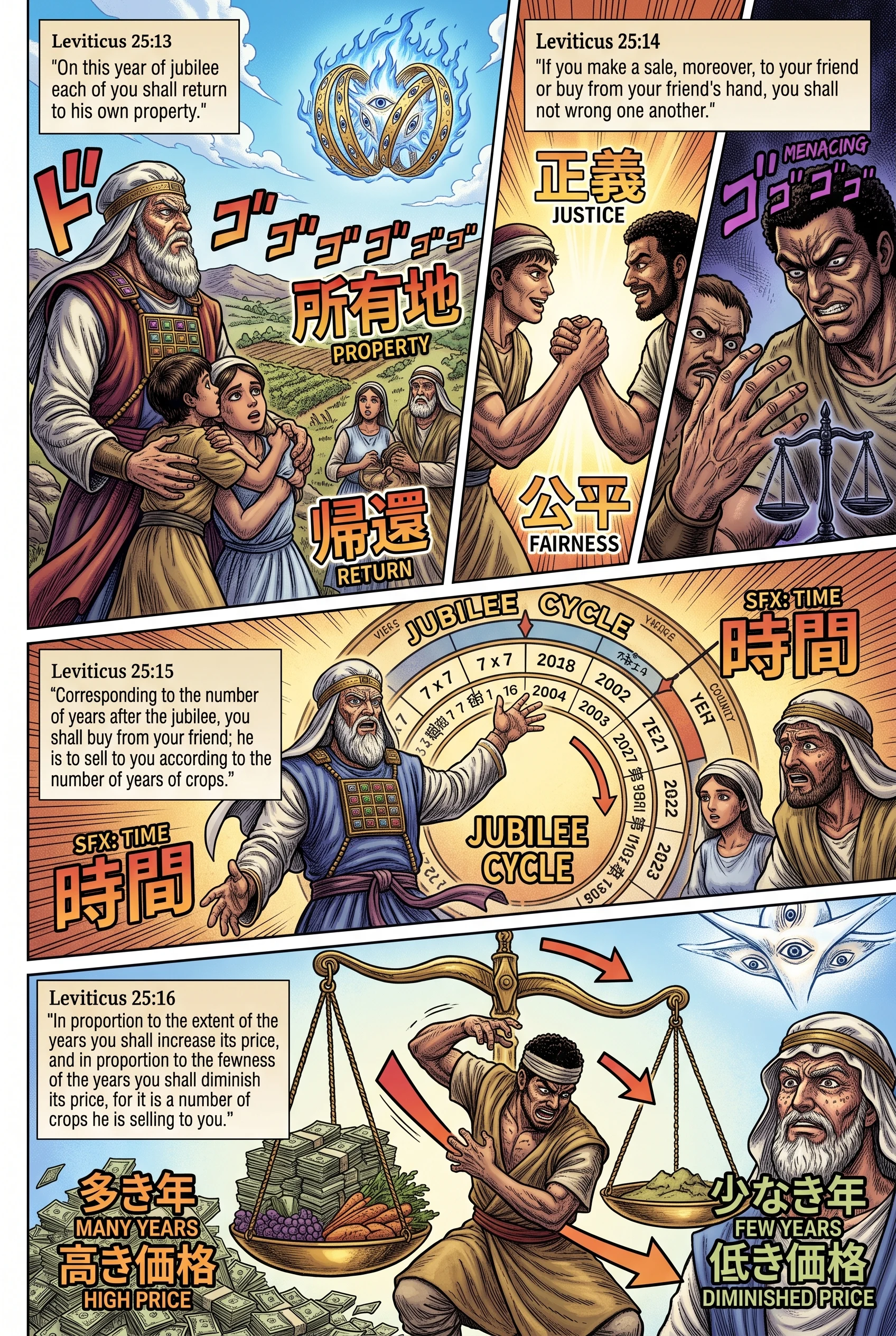 Leviticus 25 illustration: Fair Dealing: Pricing Land by Years to Jubilee