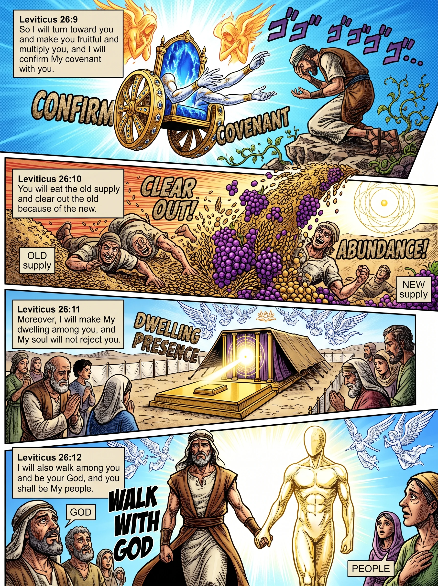 Leviticus 26 illustration: God's Covenant Confirmed; His Presence Dwelling Among Them