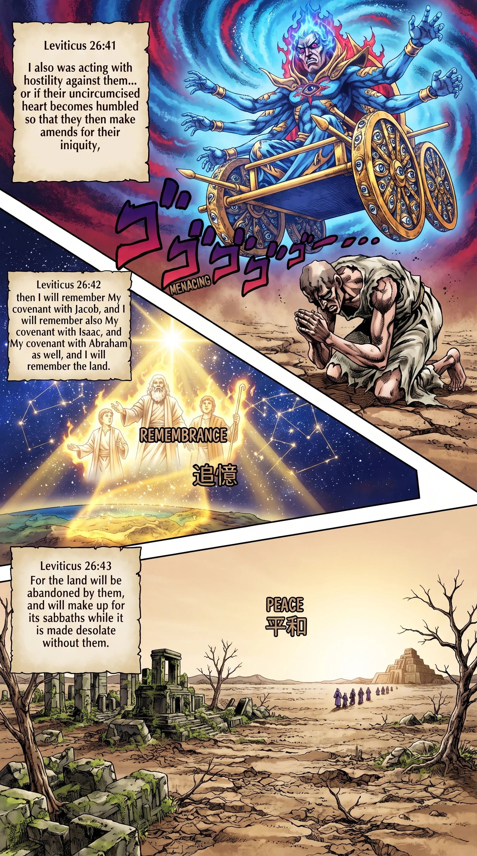 Leviticus 26 illustration: A Humbled Heart Pays the Land's Sabbaths at Last