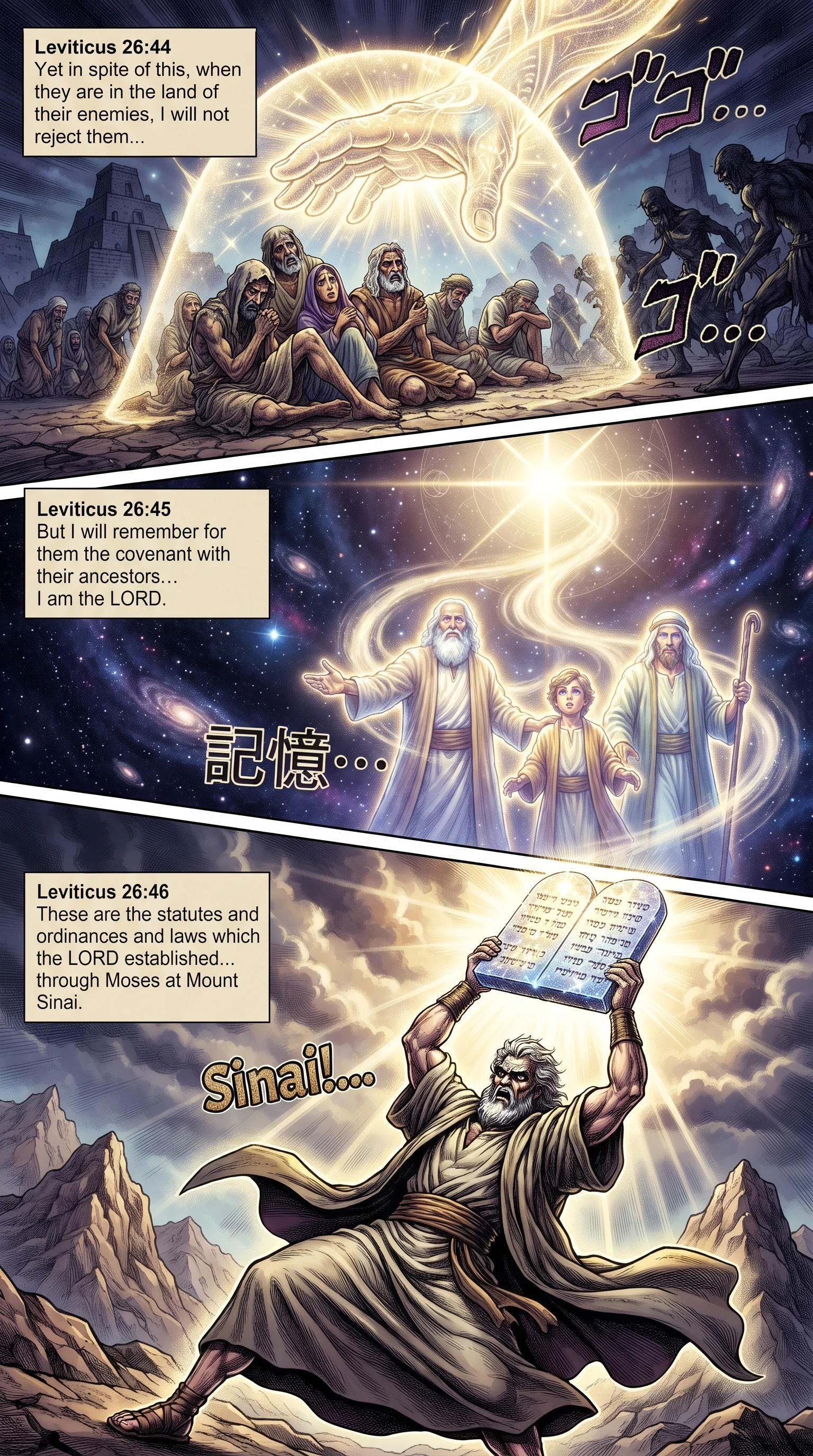 Leviticus 26 illustration: God Remembers His Covenant Despite Israel's Unfaithfulness