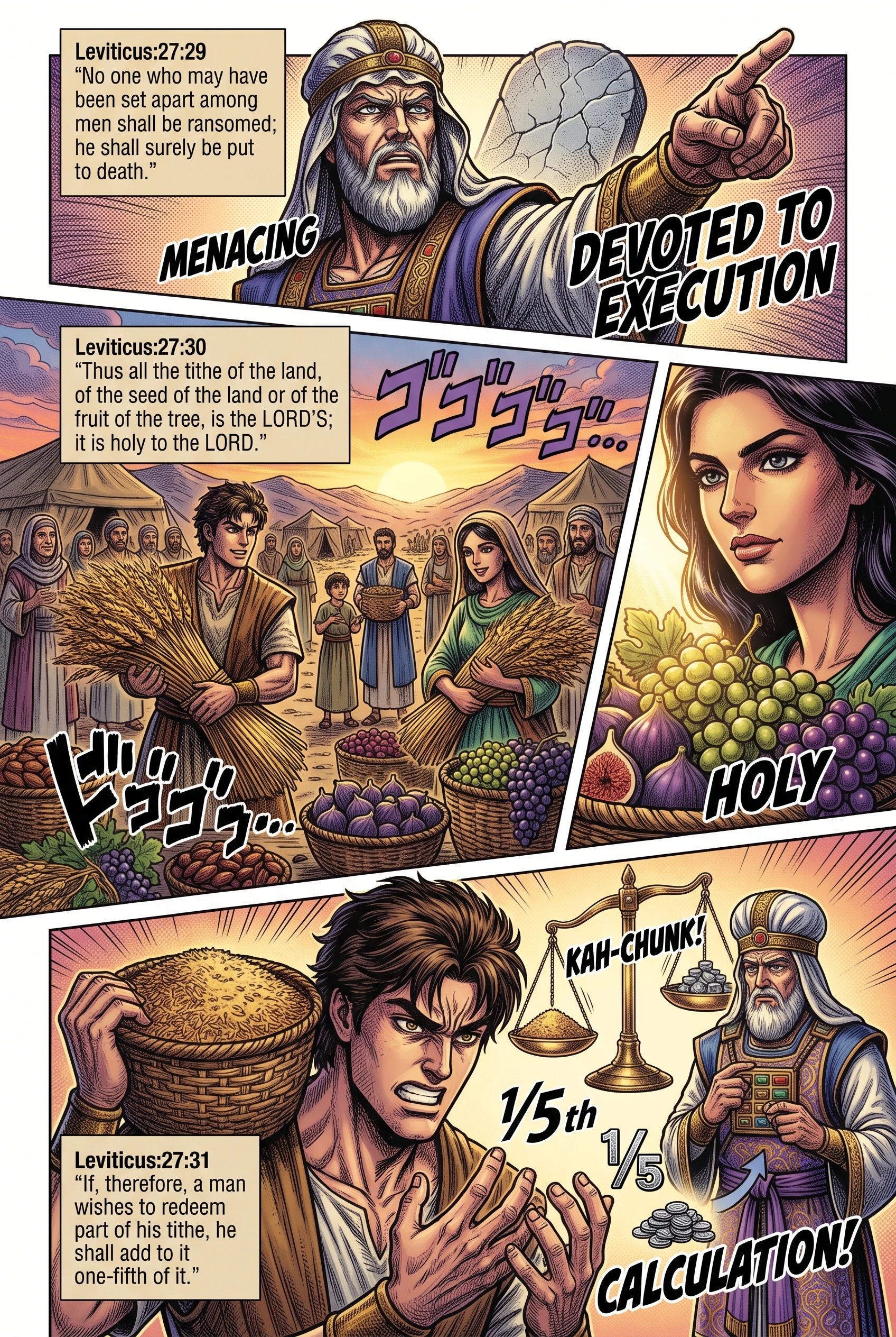 Leviticus 27 illustration: No Ransom for a Devoted Person; the Tithe Belongs to the Lord
