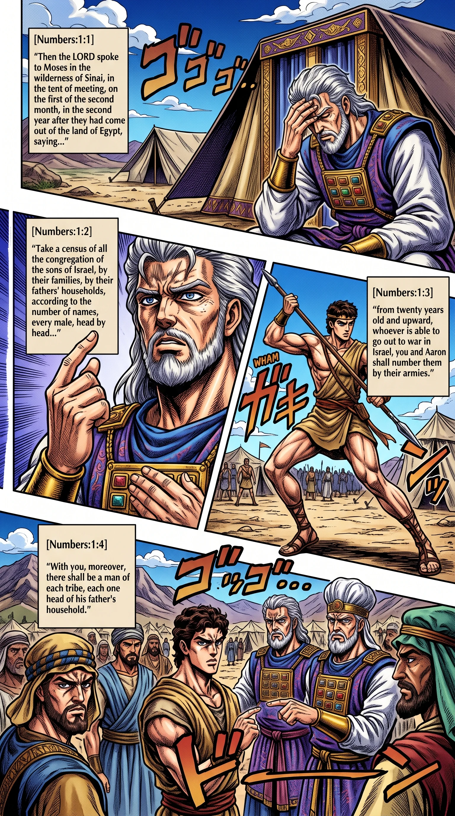 Numbers 1 illustration: The Lord Commands a Census of Israel