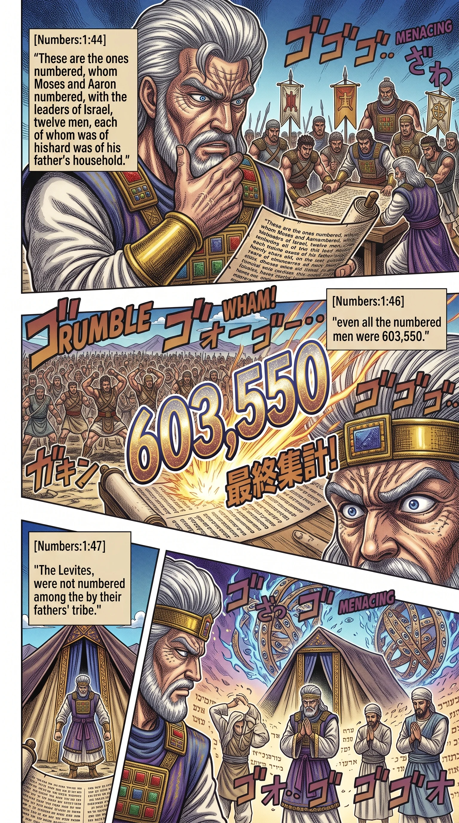 Numbers 1 illustration: The Total Count; the Levites Set Apart