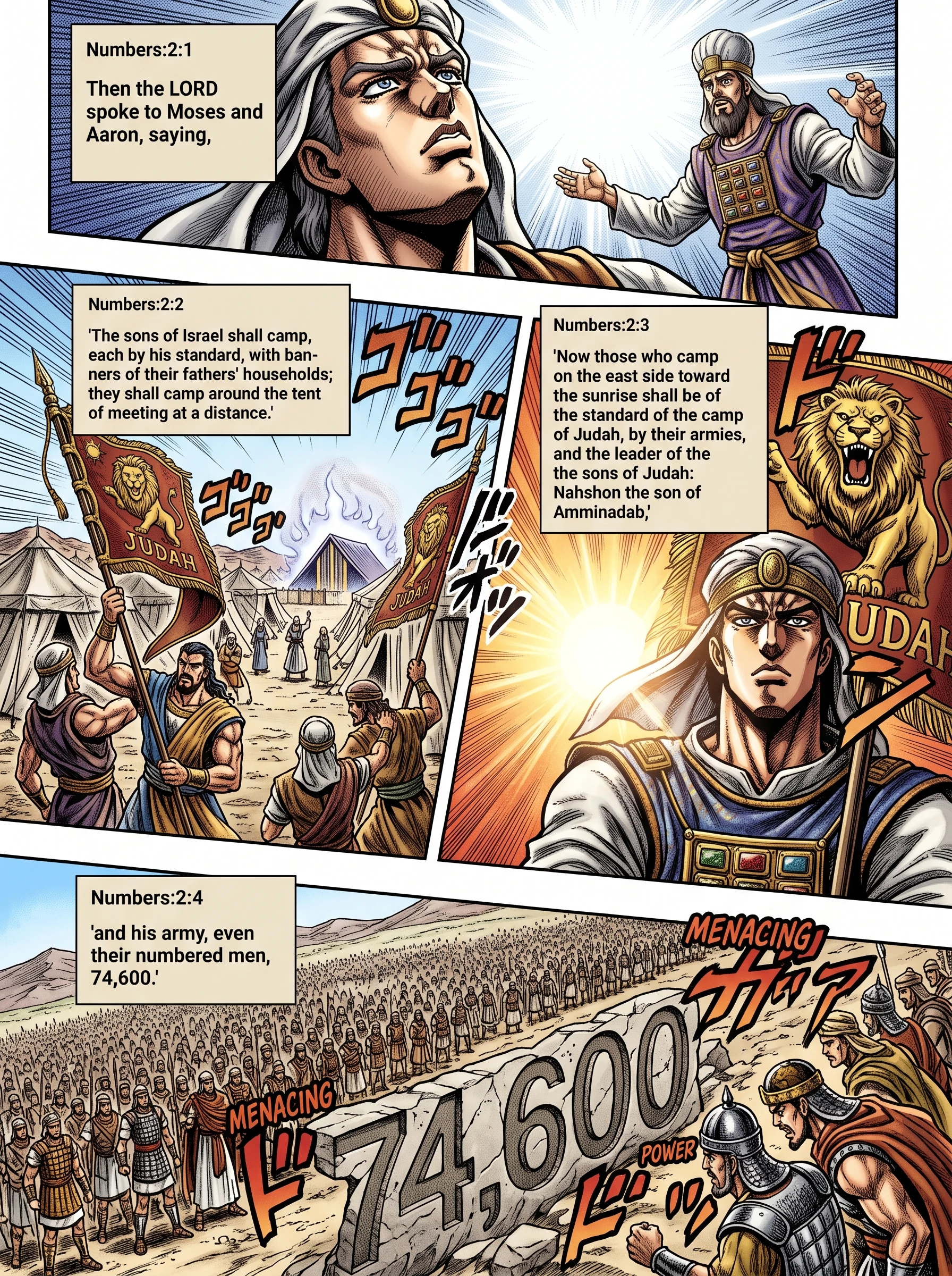 Numbers 2 illustration: The Lord Sets the Order of the Camp