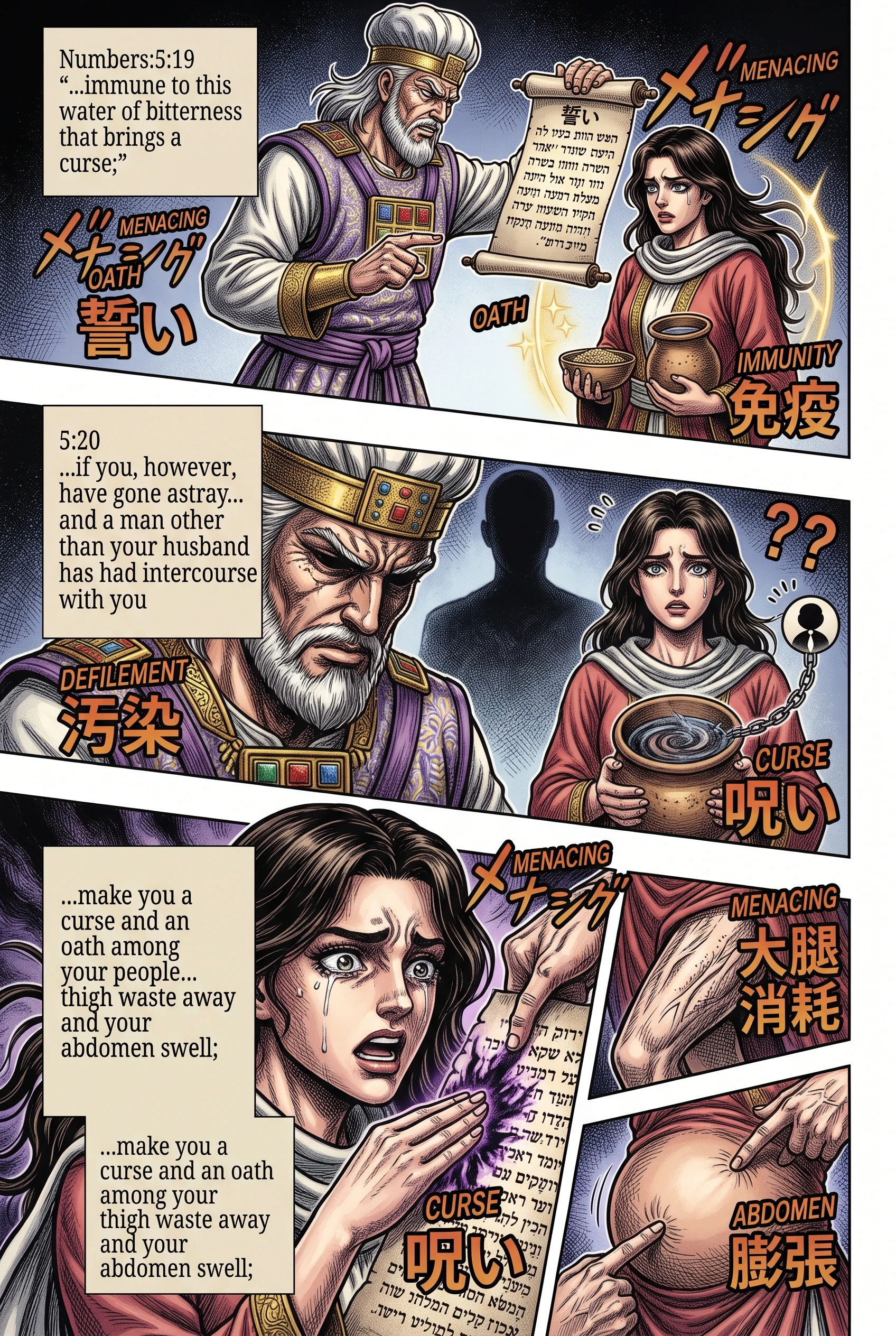 Numbers 5 illustration: The Oath and the Warning of Curse