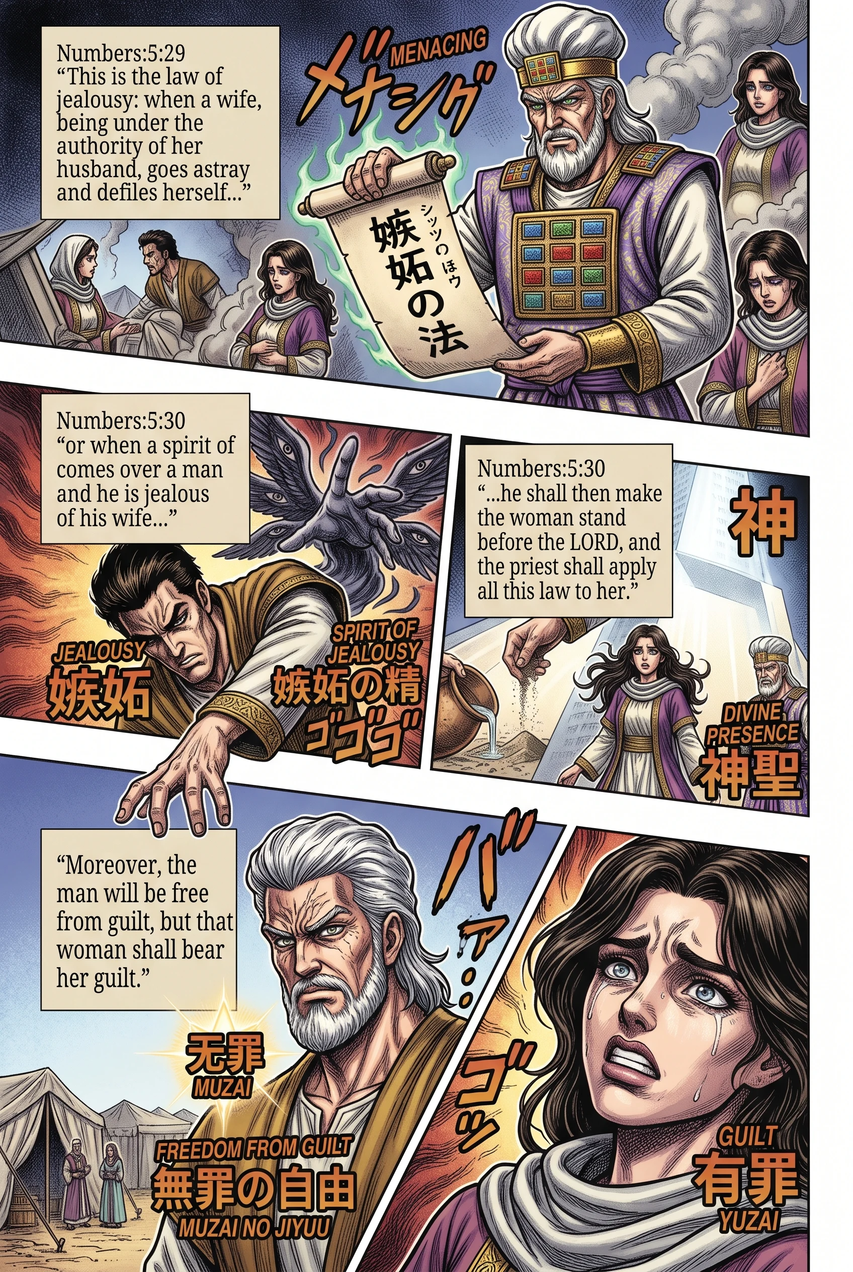 Numbers 5 illustration: The Law of Jealousy Concluded