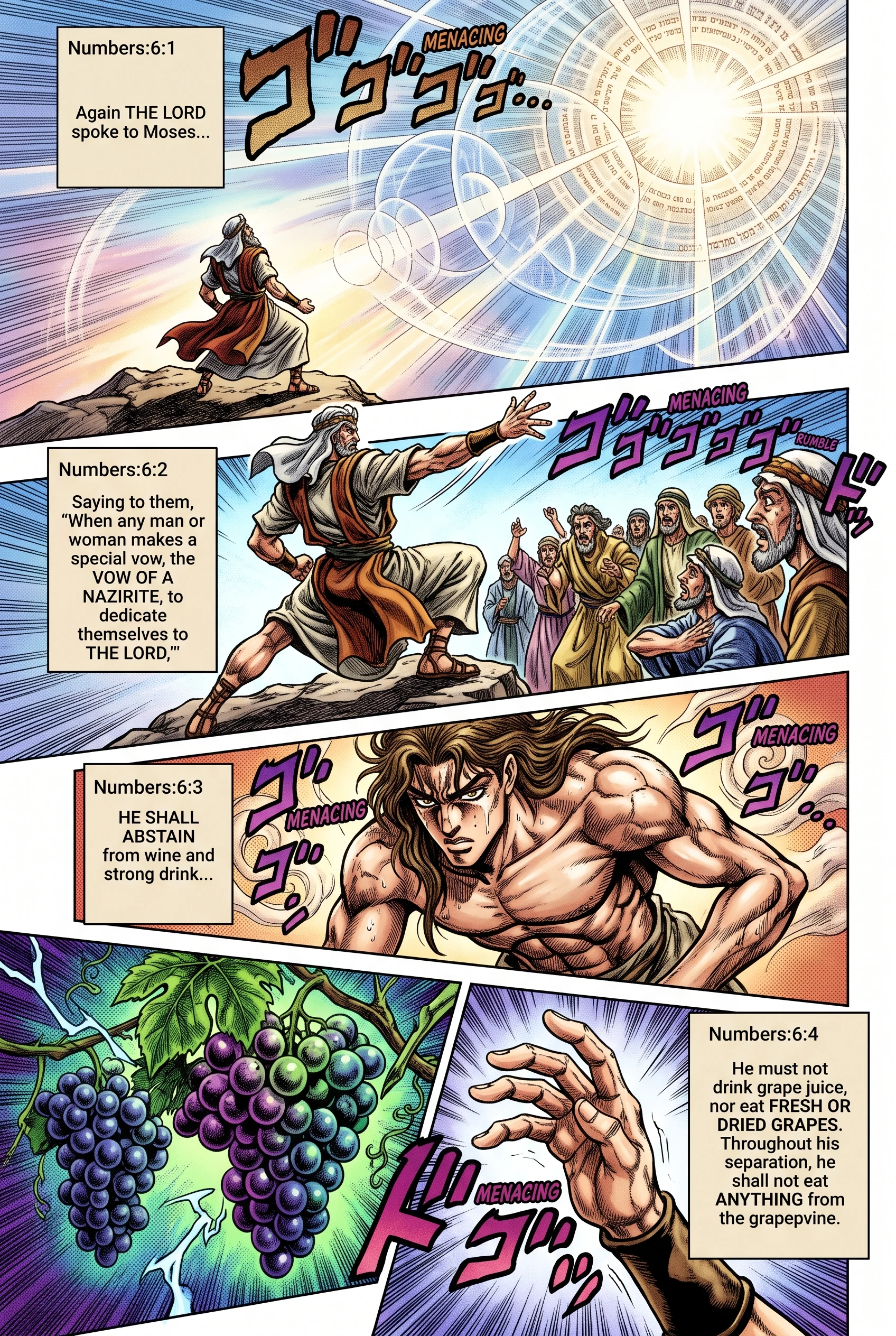 Numbers 6 illustration: The Nazirite Vow and Abstaining from Wine