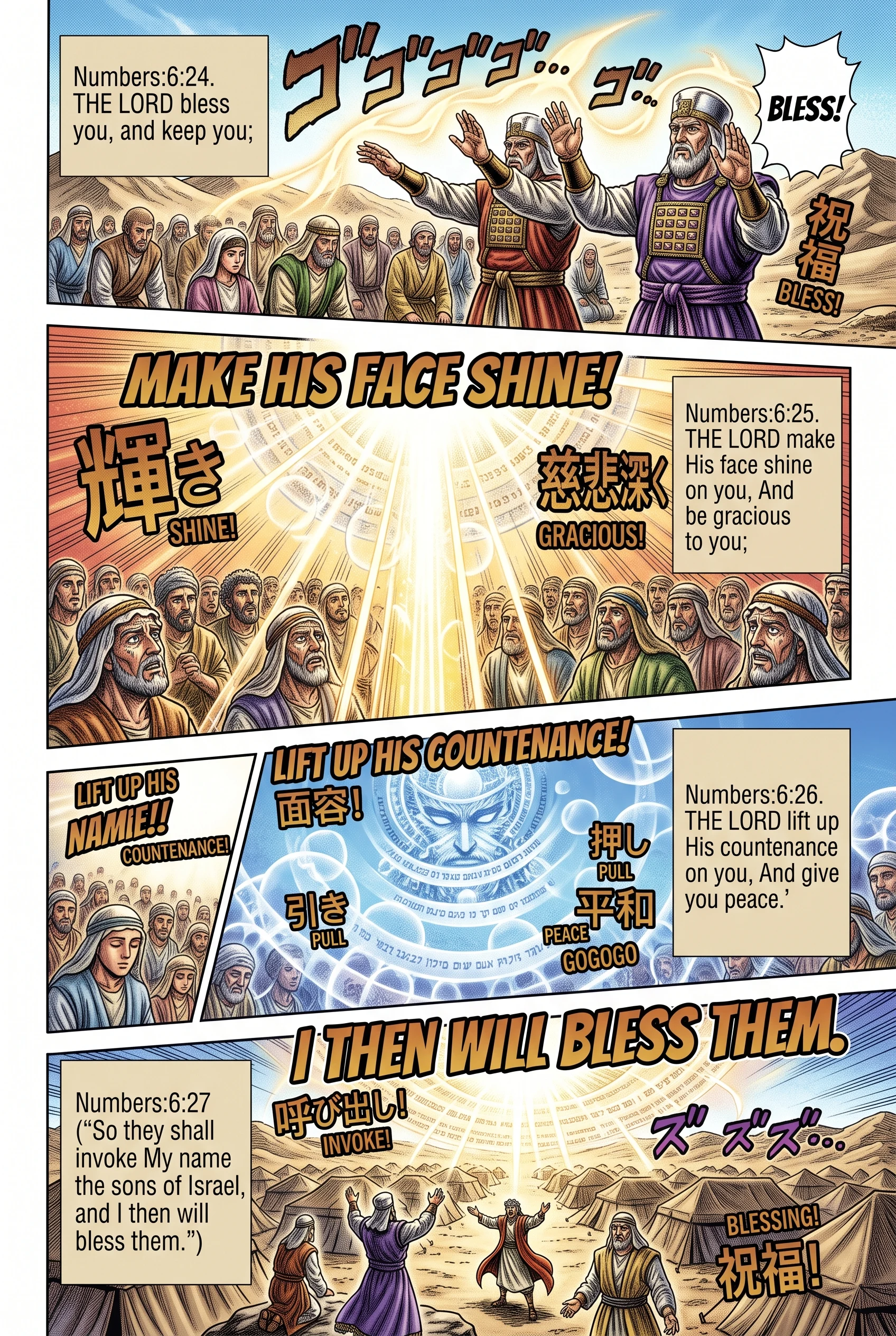 Numbers 6 illustration: The Lord Bless You and Keep You