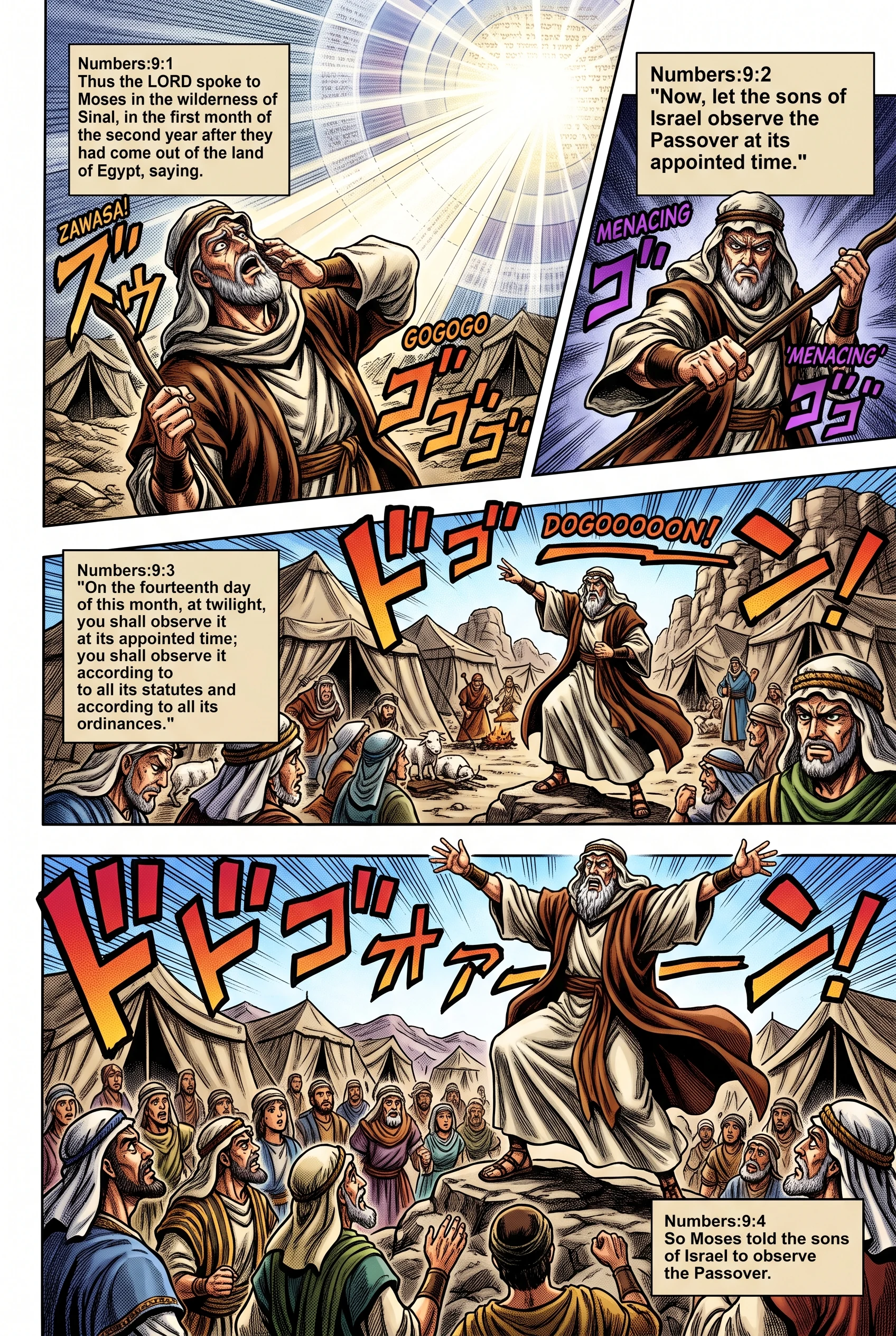 Numbers 9 illustration: The Lord Commands the Passover Observance