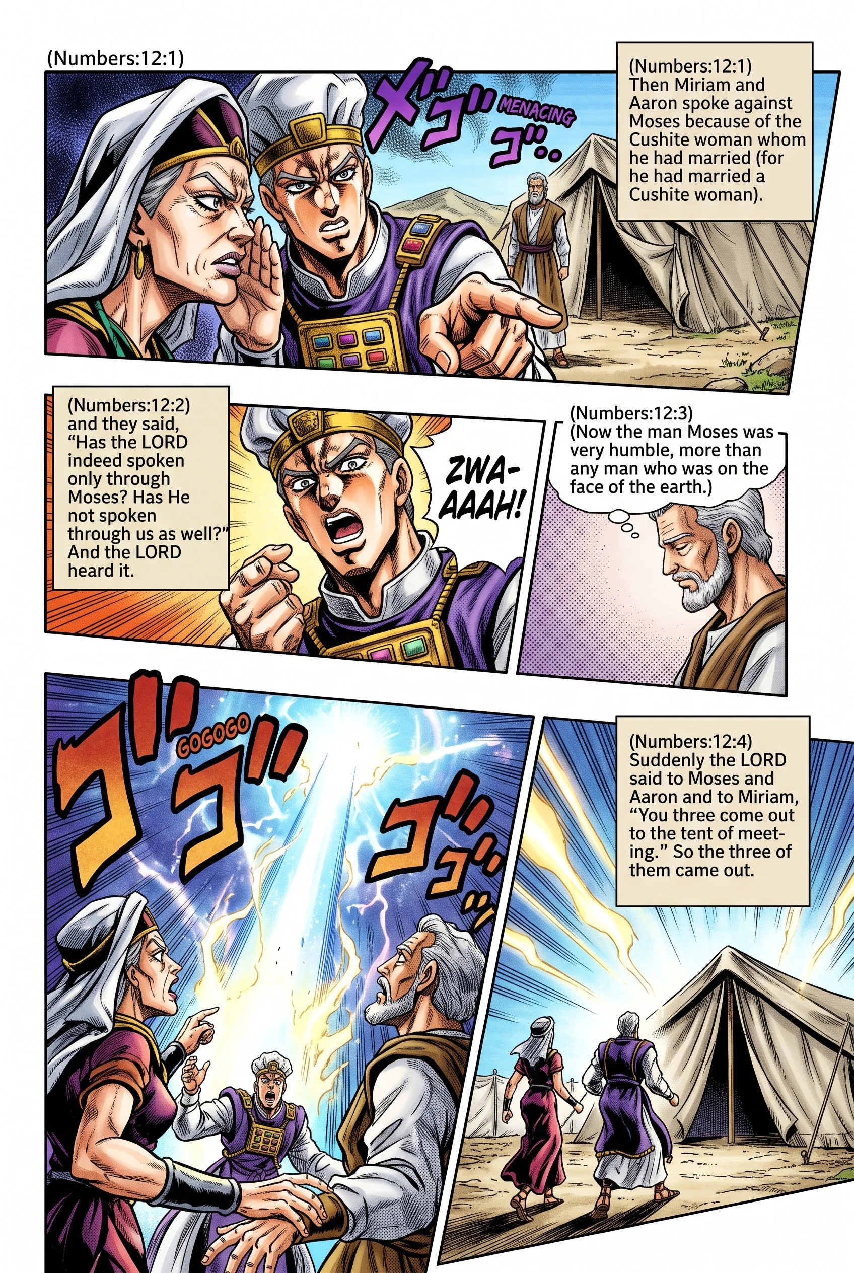 Numbers 12 illustration: Miriam and Aaron Criticize Moses