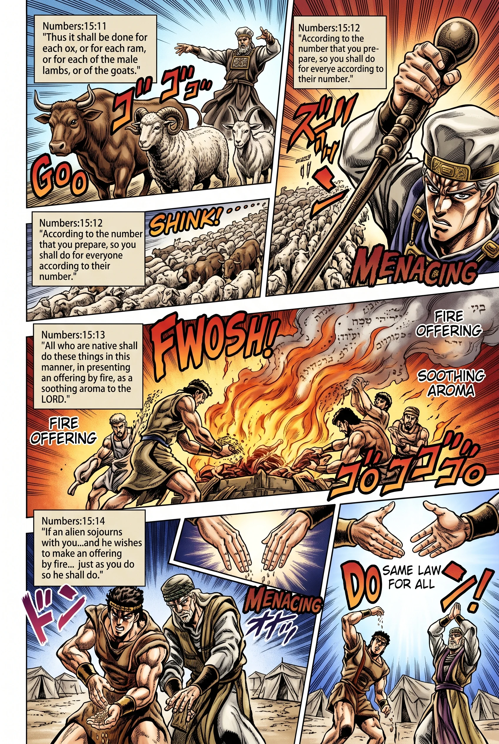 Numbers 15 illustration: Same Offering Rules for Native and Alien