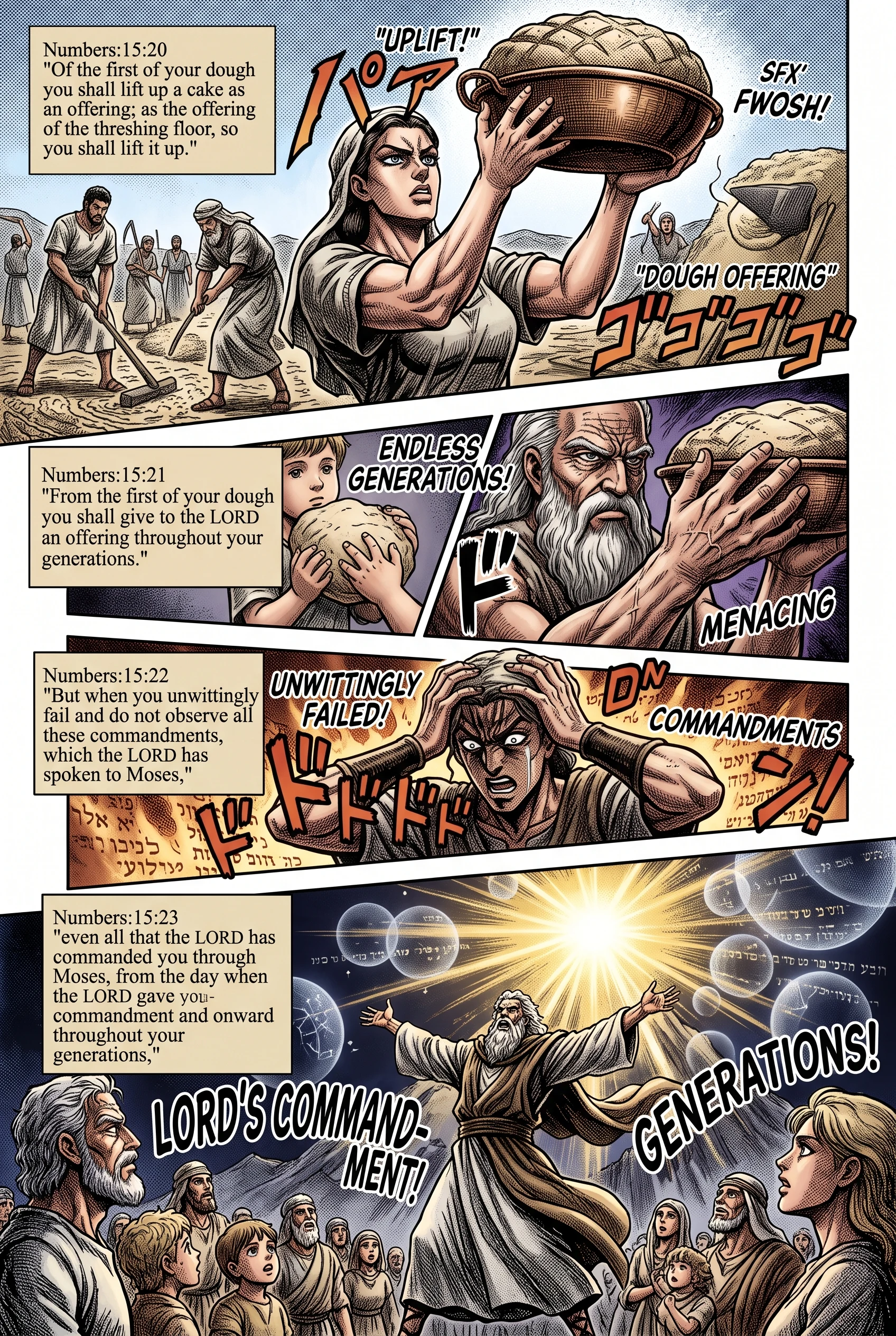 Numbers 15 illustration: First Dough Offering and Unintentional Sins