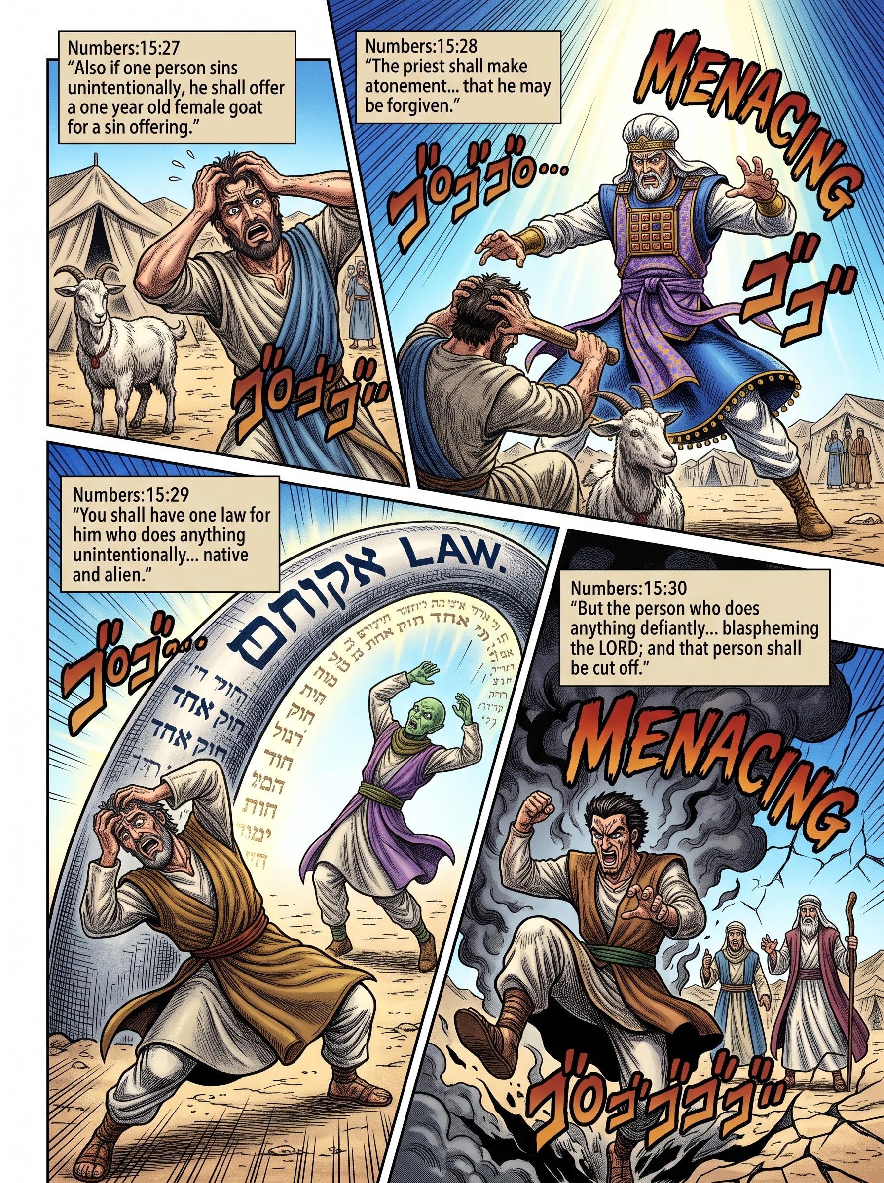 Numbers 15 illustration: Atonement for an Individual's Unintentional Sin