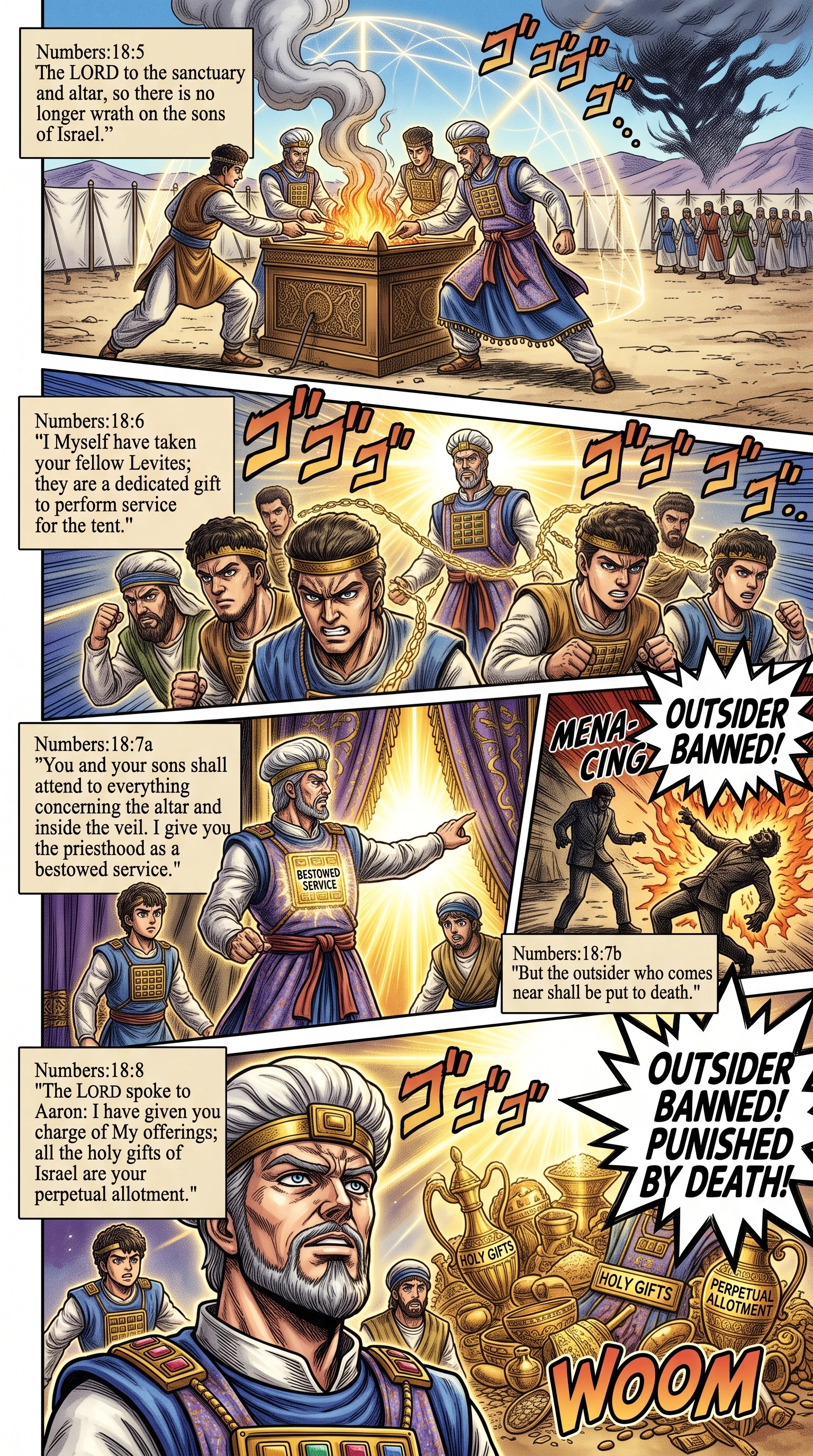 Numbers 18 illustration: Priesthood Given as a Divine Gift