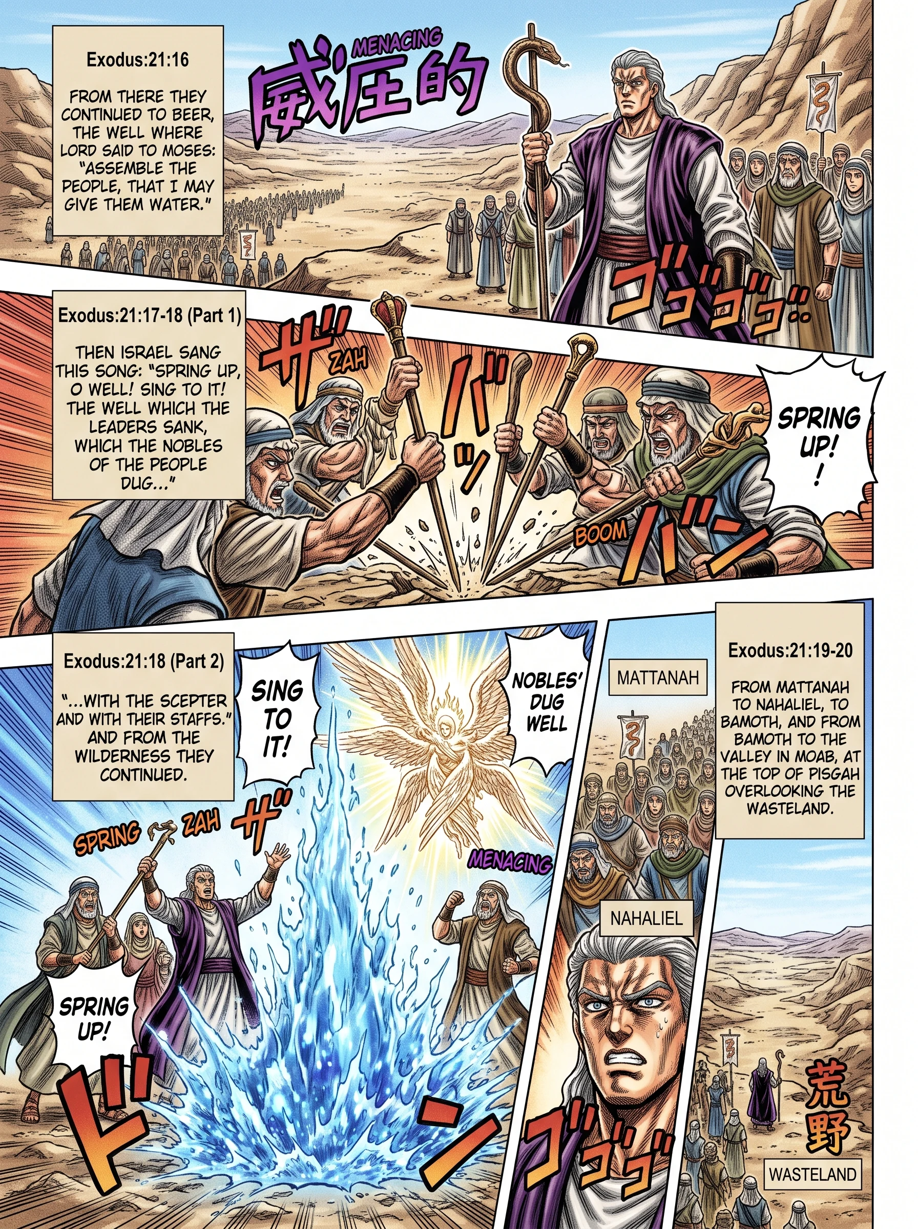 Numbers 21 illustration: The Song of the Springing Well