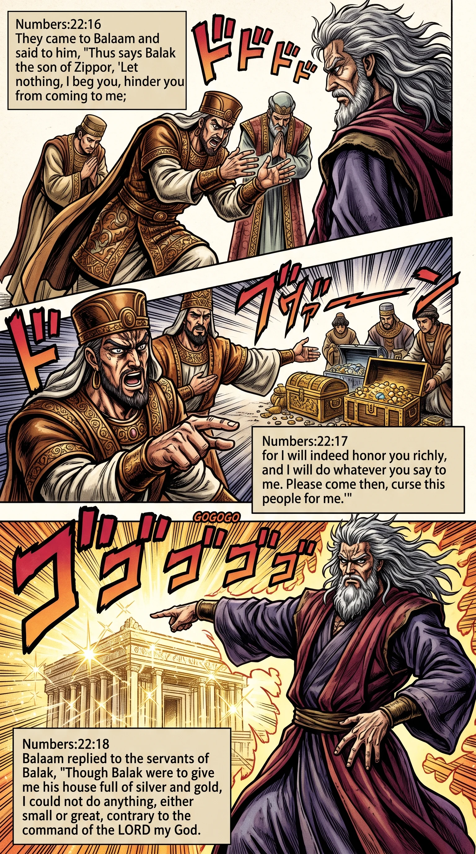 Numbers 22 illustration: Balaam Declares Loyalty to God's Command