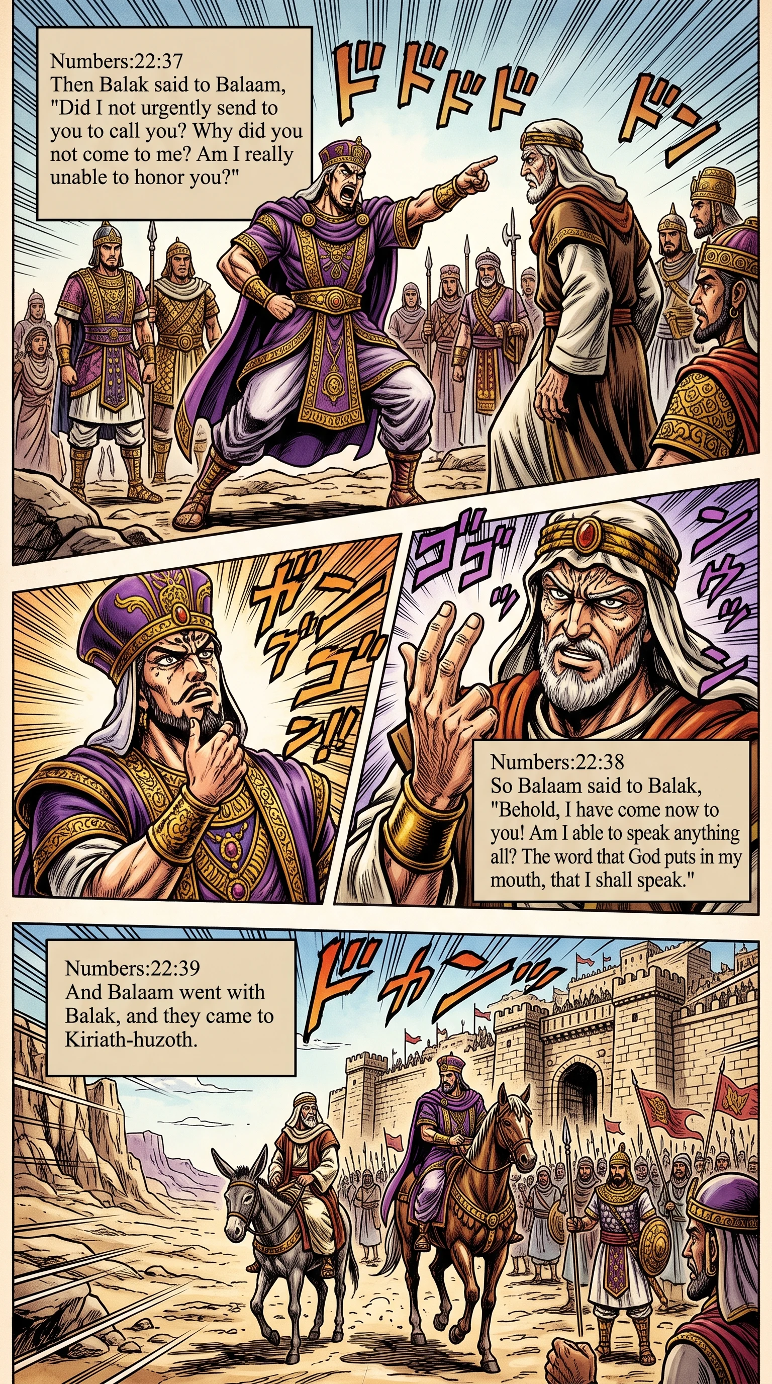Numbers 22 illustration: Balaam Insists on Speaking God's Words