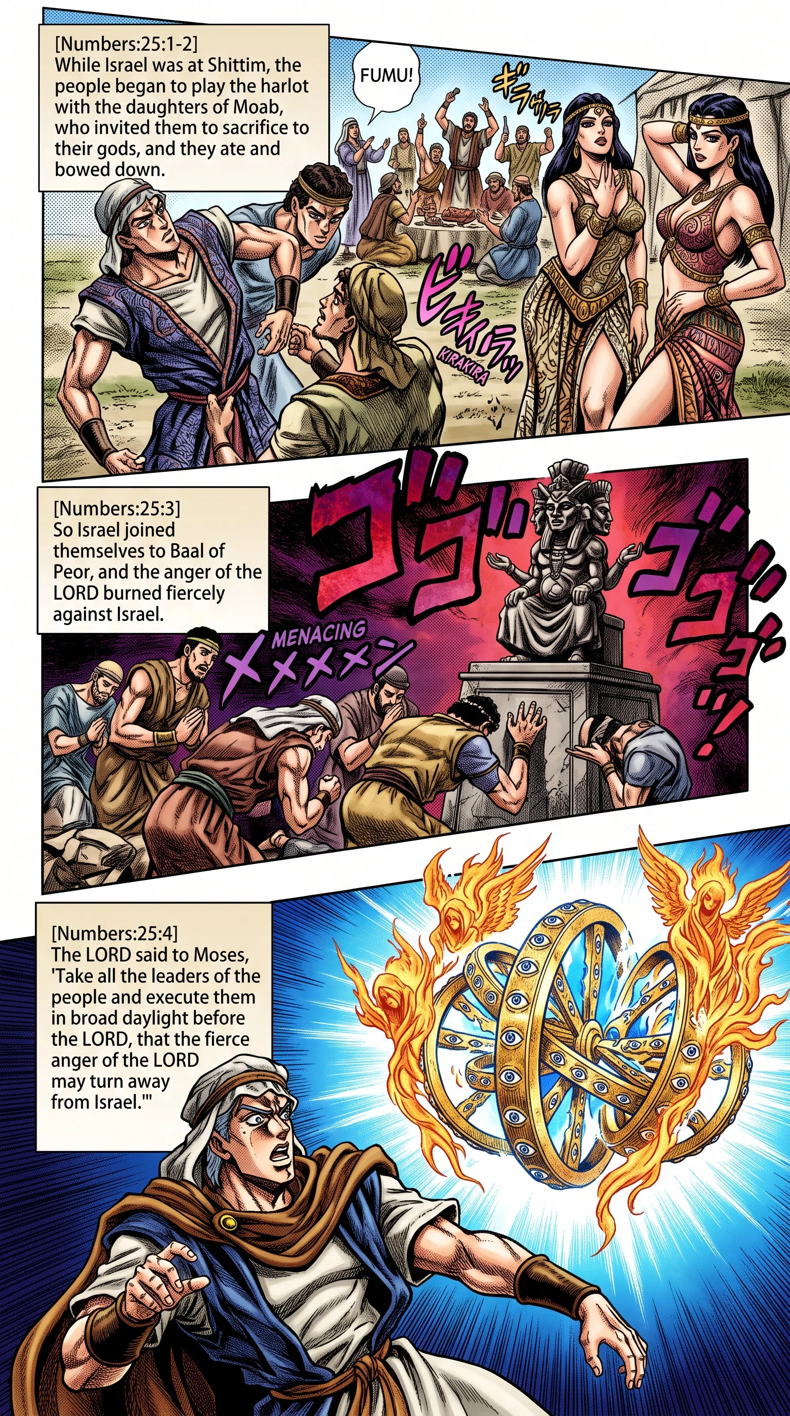 Numbers 25 illustration: Israel Yoked to Baal of Peor