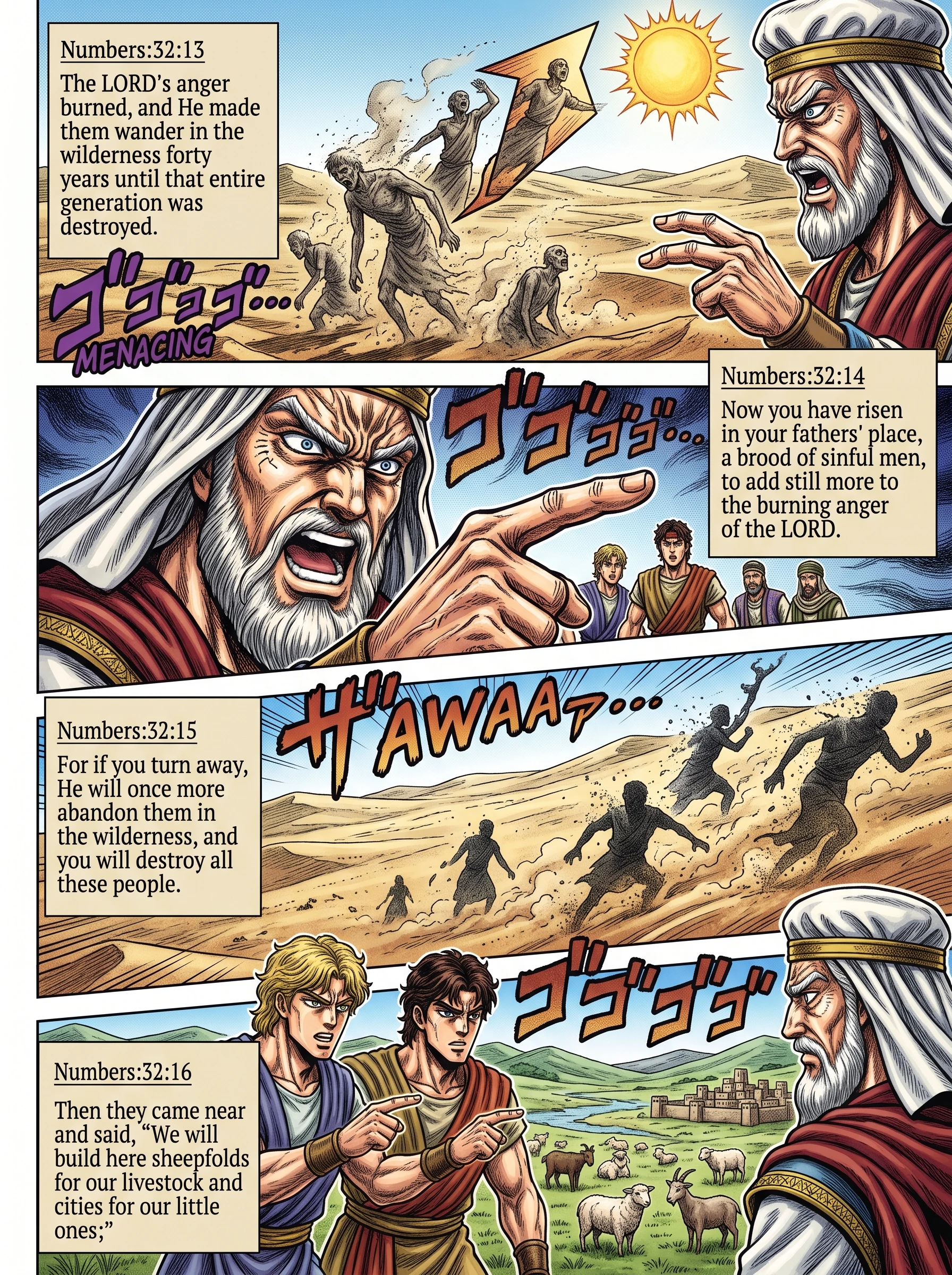 Numbers 32 illustration: Warning Against Increasing the Lord's Anger